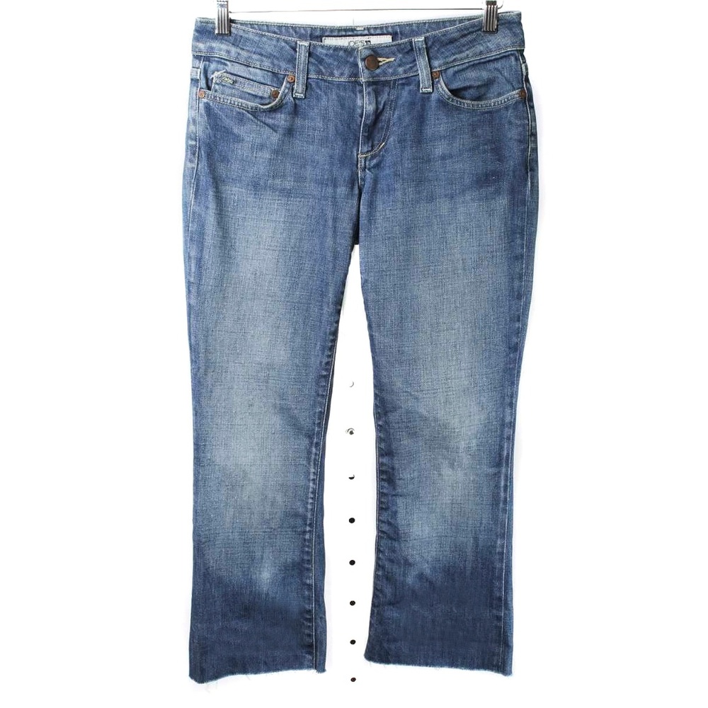 JOE’S JEANS Raw Hem Jackson Medium Stonewash Cropped Jeans Size 27